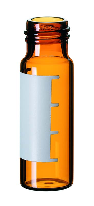 Obrázok výrobcu 4.0 ml amber screw neck vial with label