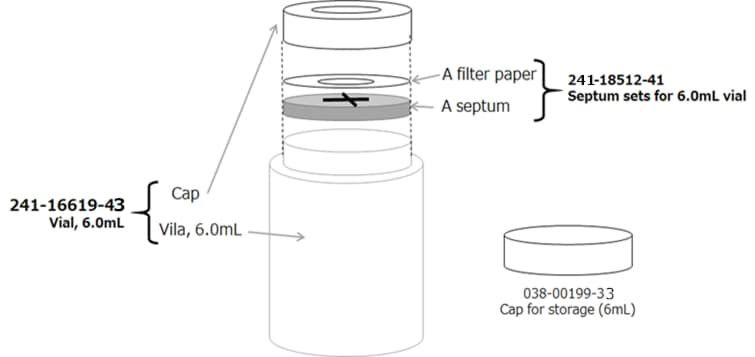 Picture of CLAM septum ; For vial 241-16619-43