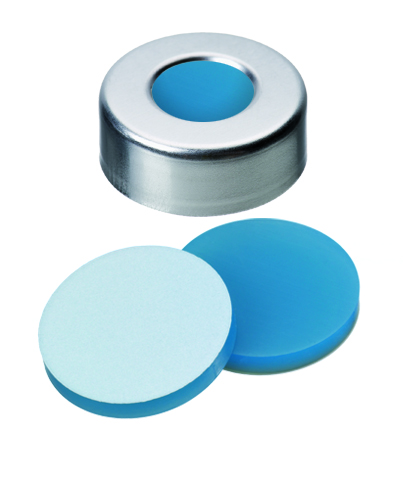 Obrázok výrobcu Aluminium crimp cap PTFE laminated with 10.0 mm centre hole