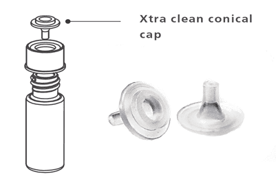 Obrázok výrobcu Xtra life clean conical cap, 4 mL (12 pcs)