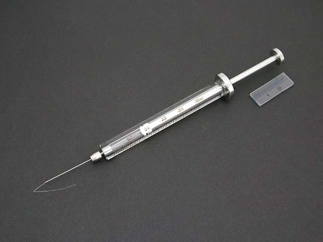 Obrázok výrobcu Syringe; 1 ml; gas tight; removable needle; 30 mm needle length