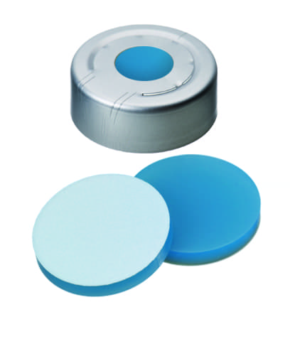 Picture of Alu-Cap; cr20; sil/PTFE; bl/wh;press-rel