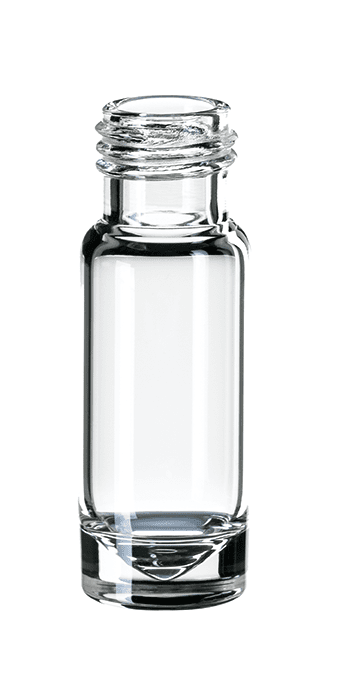 Obrázok výrobcu 3.5 ml short thread vial, 13 mm screw neck, convex bottom for optimized residual emptying