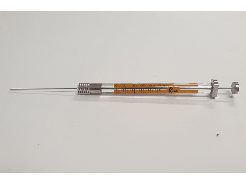 Obrázok výrobcu Syringe; 0.5 µl; removable needle; 23G; 42 mm needle length; cone tip